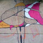 Ulrike Stolte Kunstprojekte Wandgrafik / Detail Aussenbereich Berlin, Prenzlauer Berg 2016