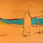 Ulrike Stolte Kunstprojekte Wandgrafik Weite Welt AIDA Luna 2009