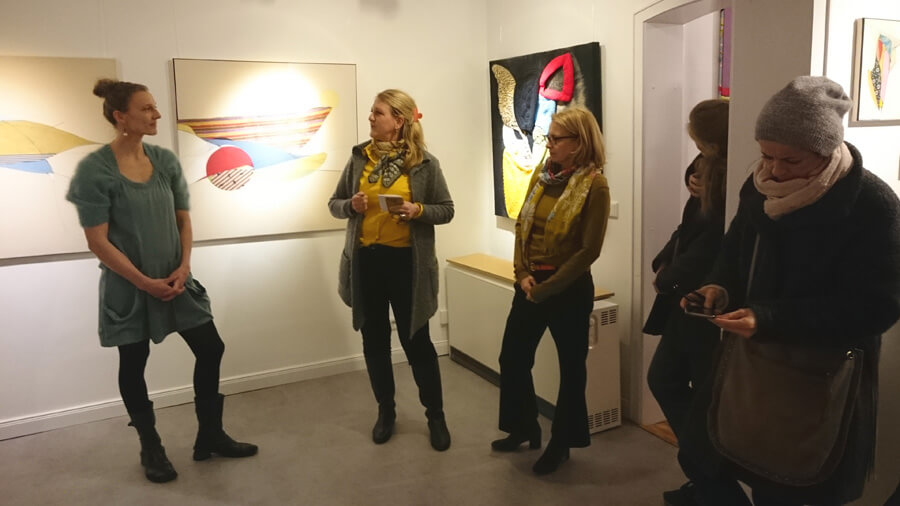 Ulrike Stolte Vernissage Hamburg Galerie Kunstzimmer Eppendorf Susanne Buerger Februar 2017