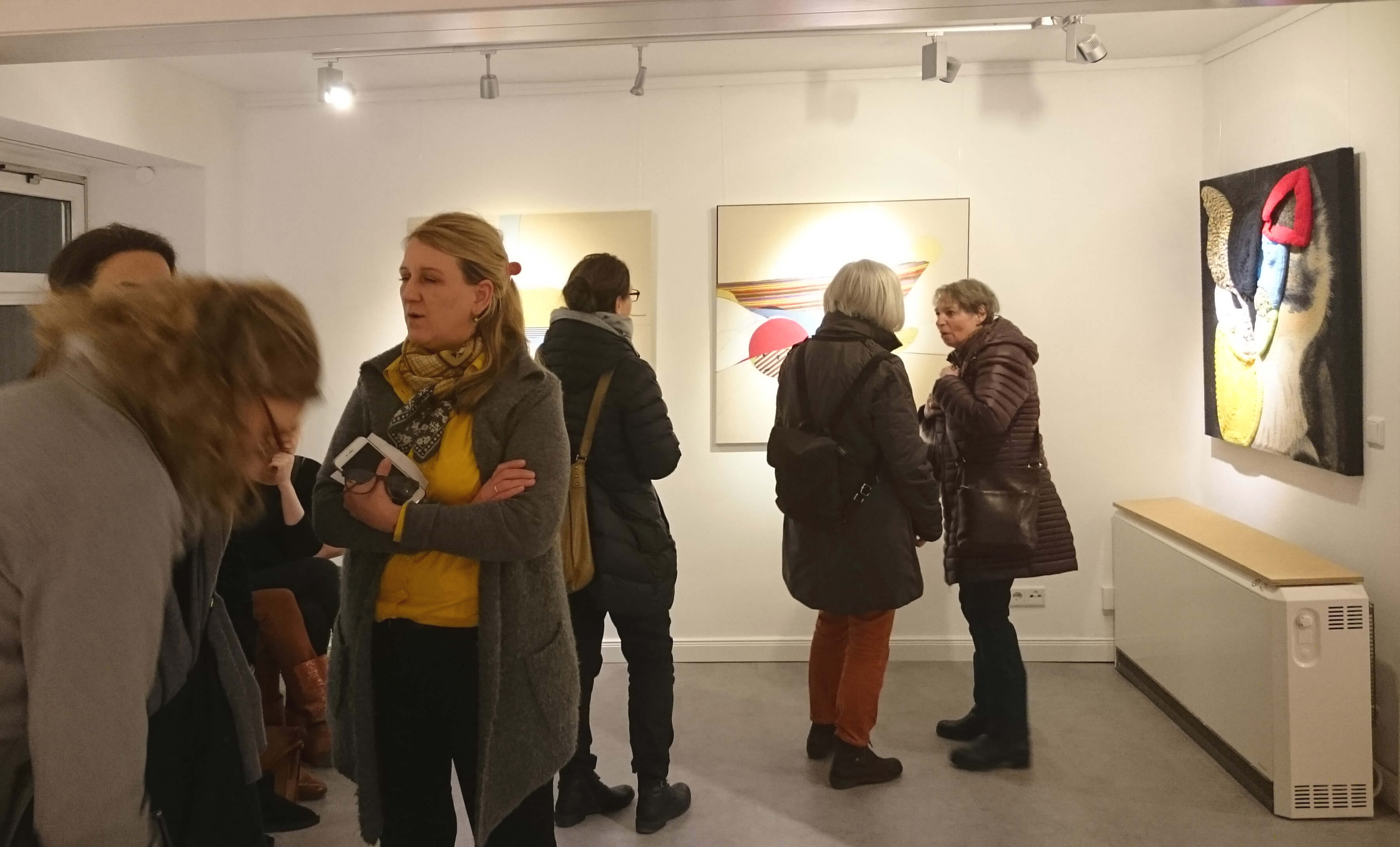 Ulrike Stolte Vernissage Hamburg Galerie Kunstzimmer Eppendorf Susanne Buerger Februar 2017